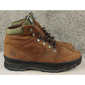 Timberland Safety Work Boots Womens 10M Brown Leather Composite Toe Hiking Work